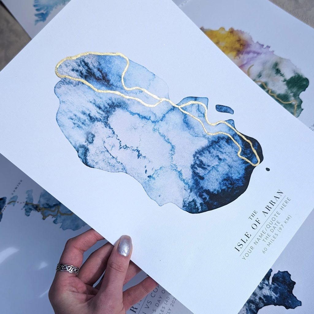 EJayDesign Posters, Prints, & Visual Artwork Arran: Ultra Tour- Rat Race Map
