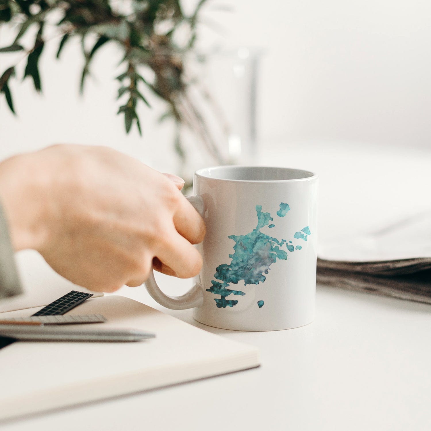 EJayDesign Barra Custom Watercolour Mug