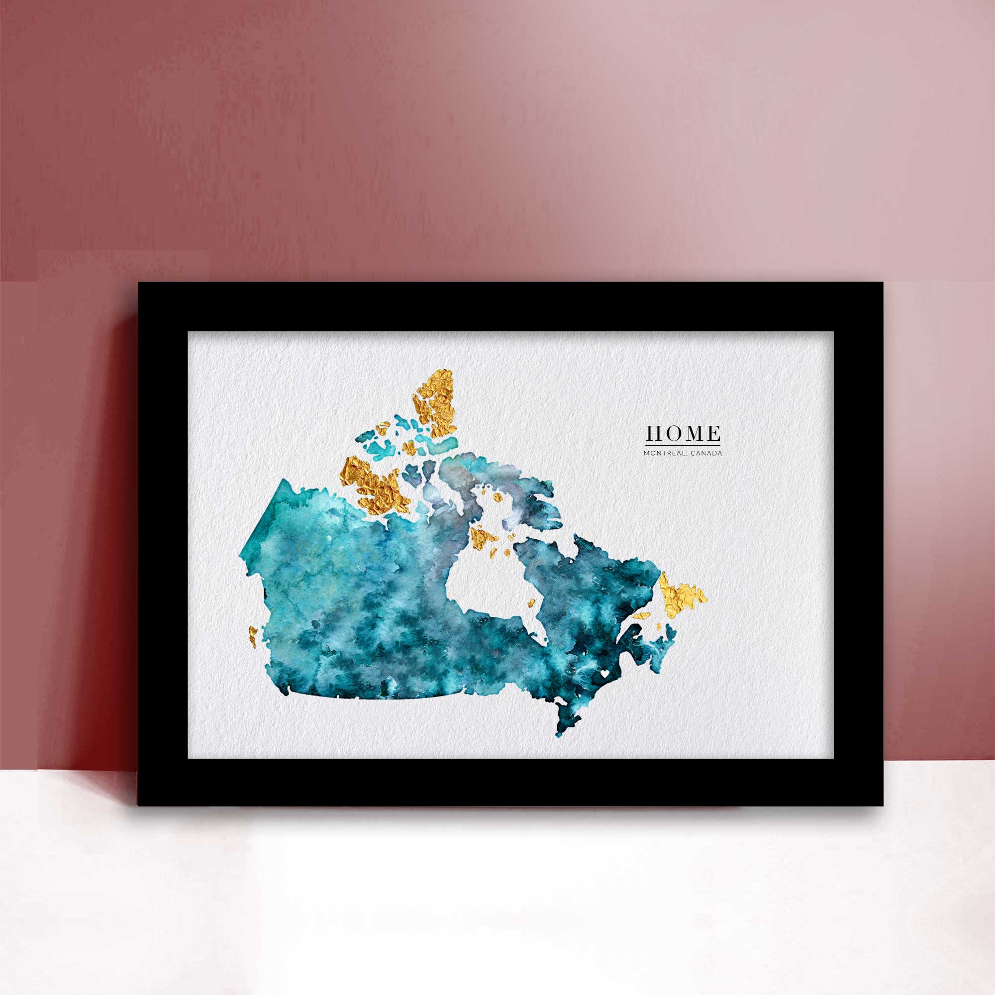 EJayDesign Countries Other Canada Watercolour Map