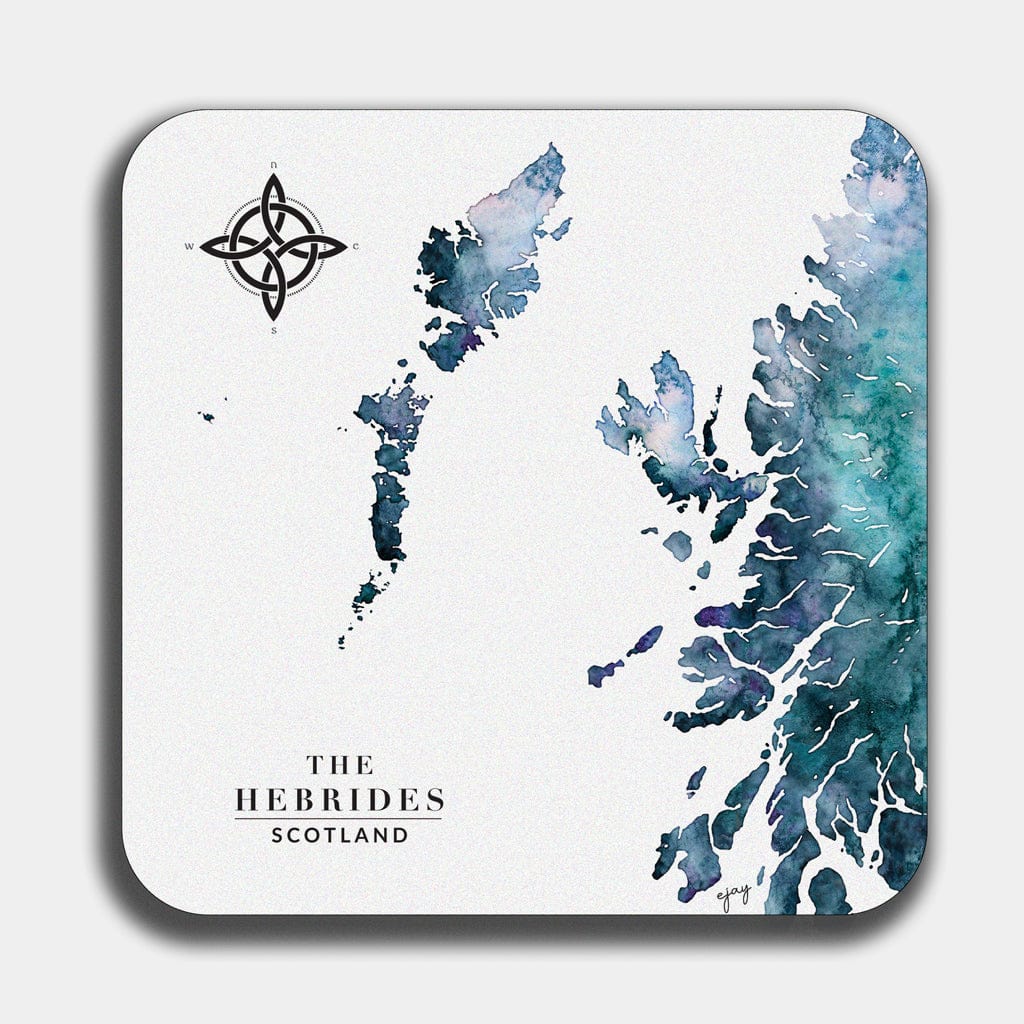 EJayDesign Hebrides Table Mat Watercolour Map