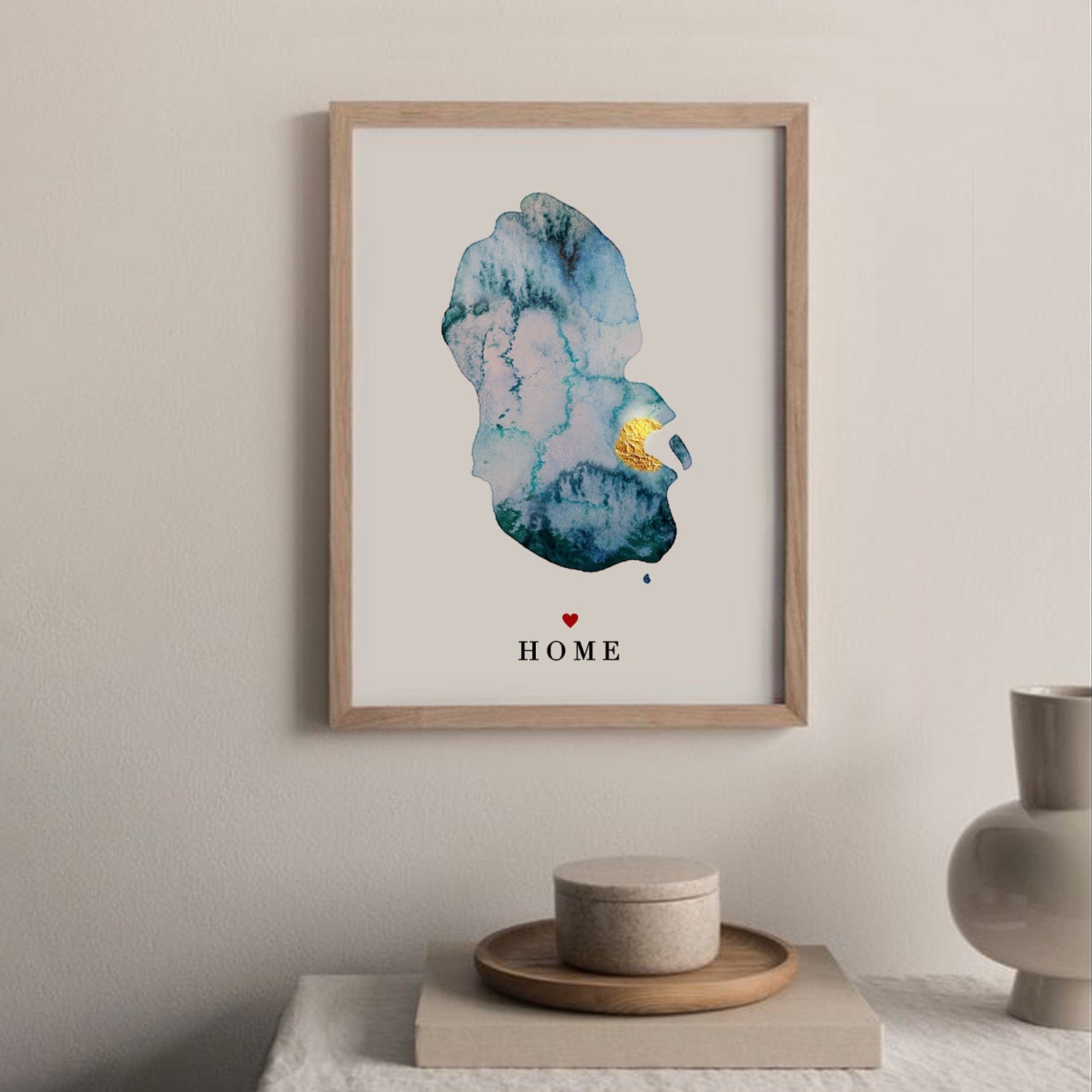 EJayDesign Scottish Prints Isle of Arran Watercolour Map
