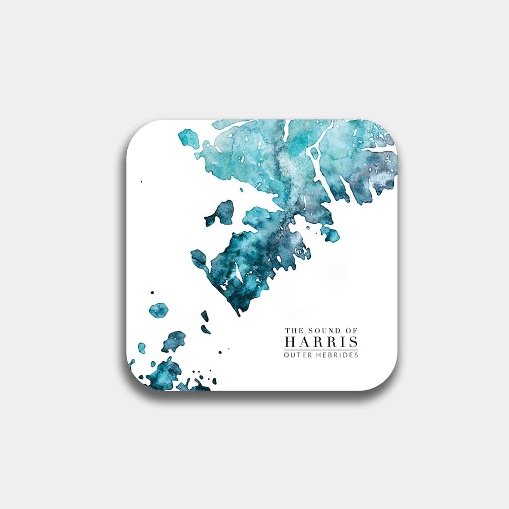 EJayDesign Kitchen Coaster Isle of Harris Coaster Watercolour Map