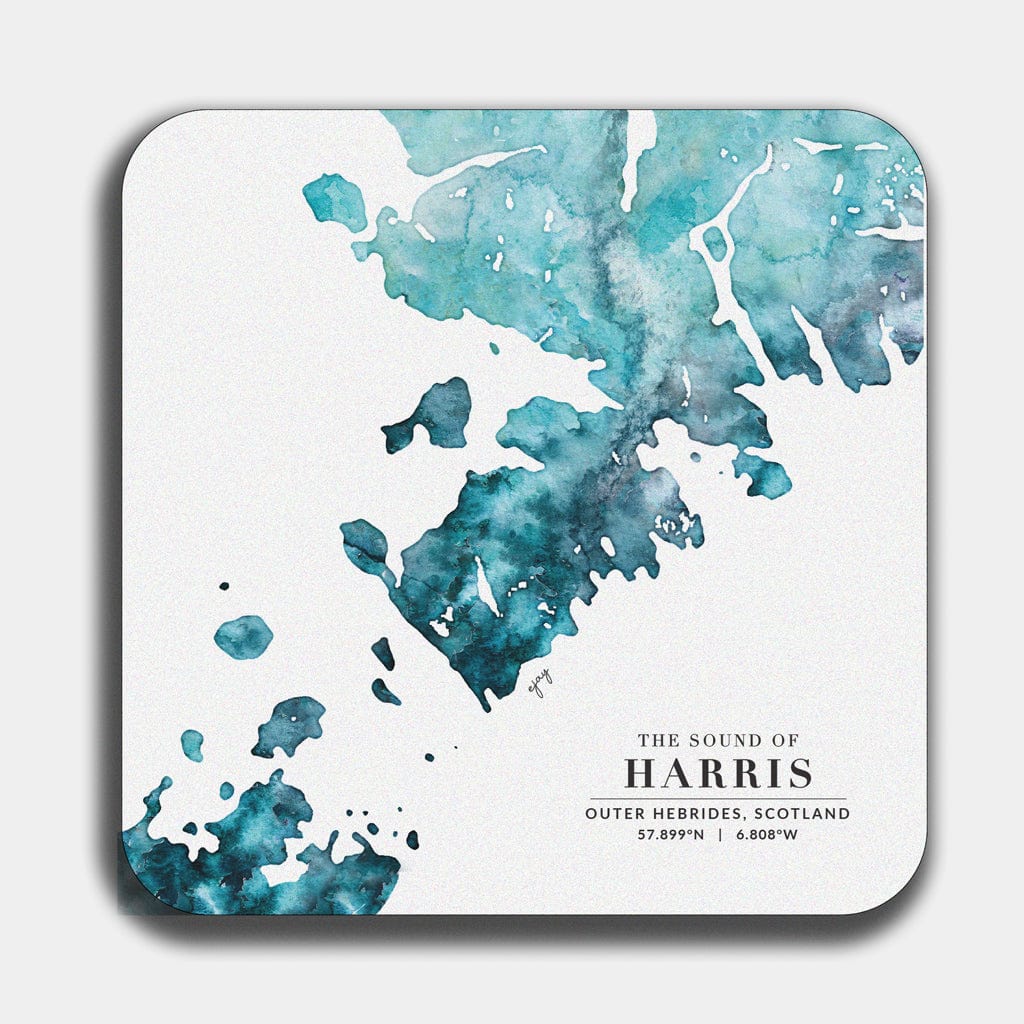 EJayDesign Isle of Harris Table Mat Watercolour Map