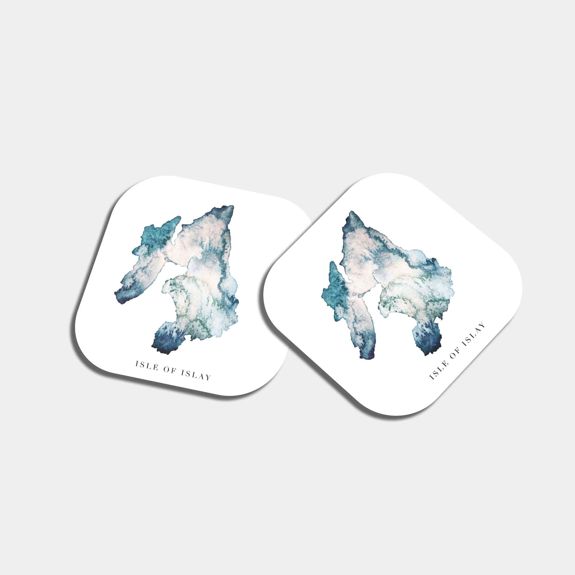 EJayDesign Kitchen Coaster Isle of Islay Coaster Watercolour Map