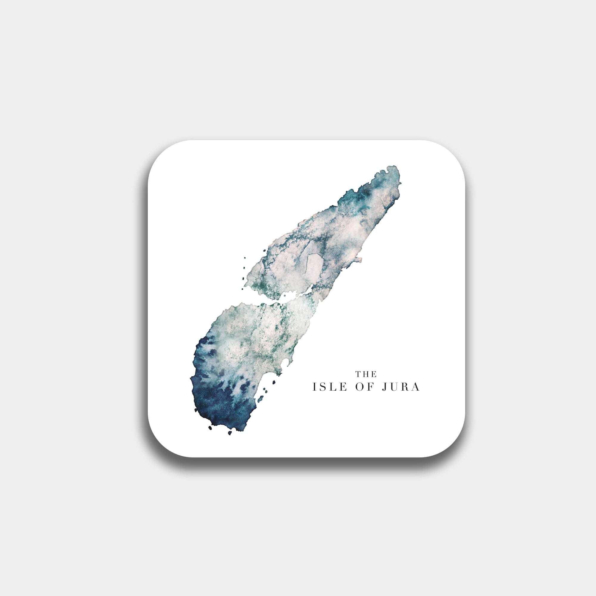 EJayDesign Kitchen Coaster Isle of Jura Coaster Watercolour Map