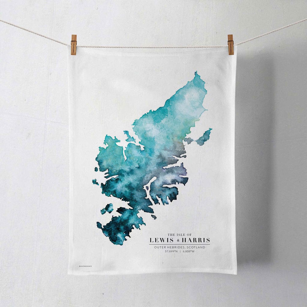 EJayDesign Tea Towel Isle of Lewis Organic Cotton Tea Towel