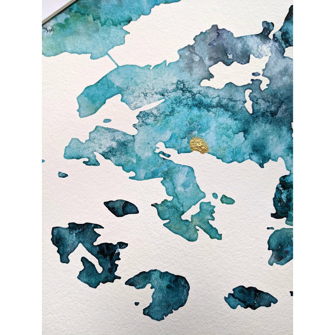 EJayDesign Scottish Prints Isle of Scalpay Watercolour Map Art Print