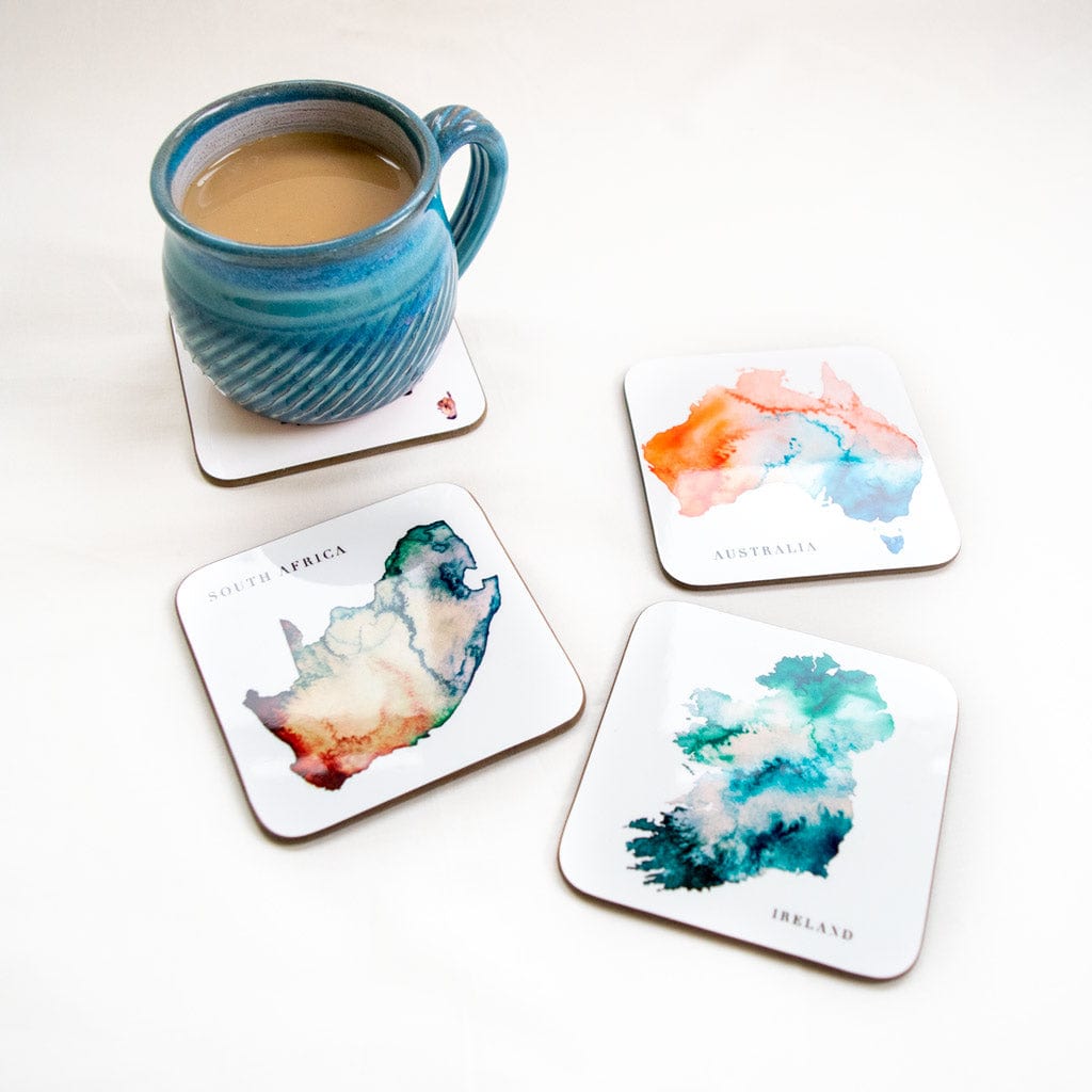 EJayDesign Kitchen Coaster Isle of Skye Coaster Watercolour Map