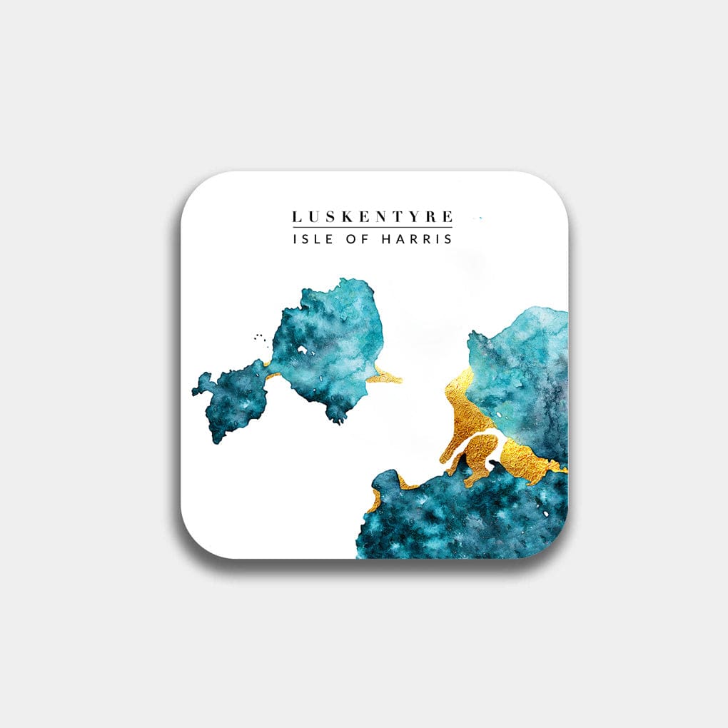 EJayDesign Kitchen Coaster Luskentyre Coaster Watercolour Map