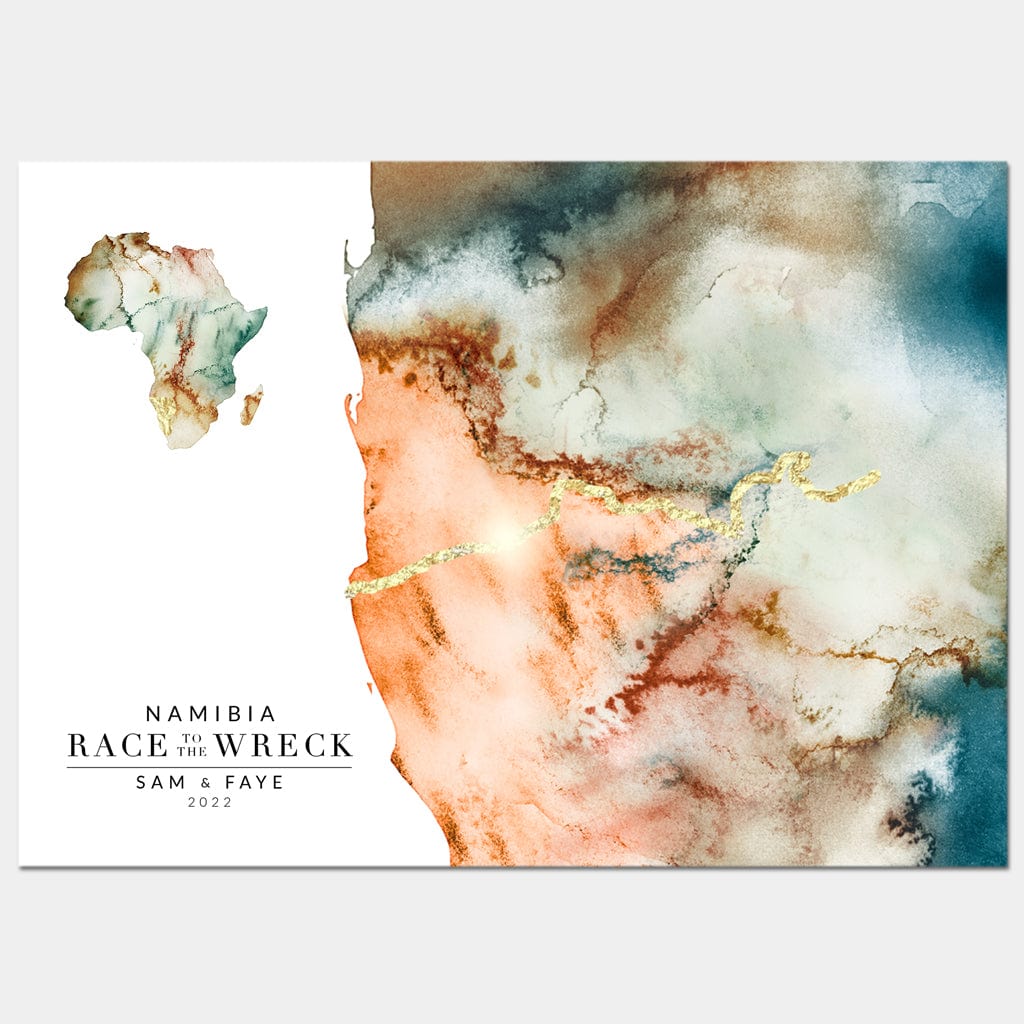 EJayDesign Artwork Namibia: Race To The Wreck - Rat Race Map