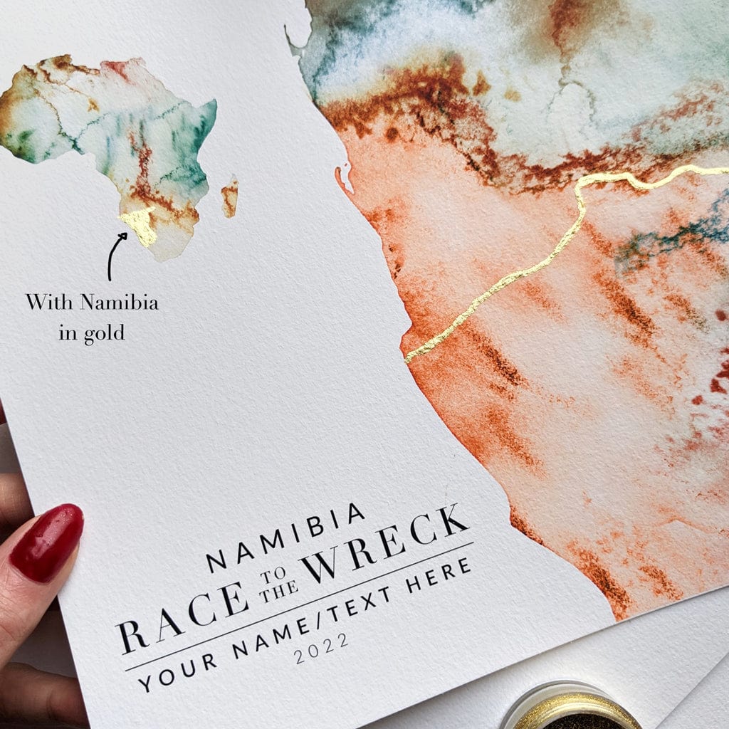 EJayDesign Artwork Namibia: Race To The Wreck - Rat Race Map