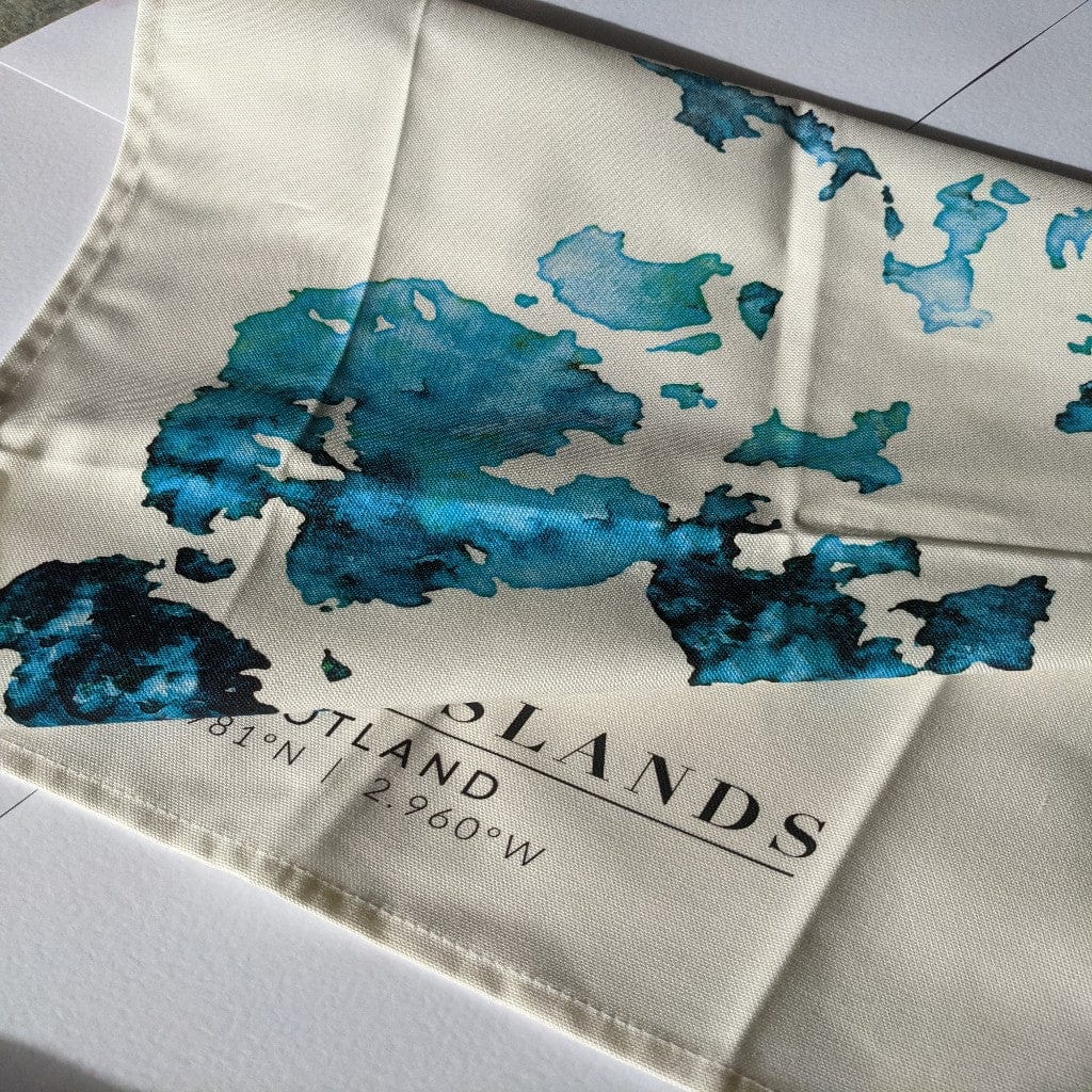 EJayDesign Tea Towel Orkney Organic Cotton Tea Towel
