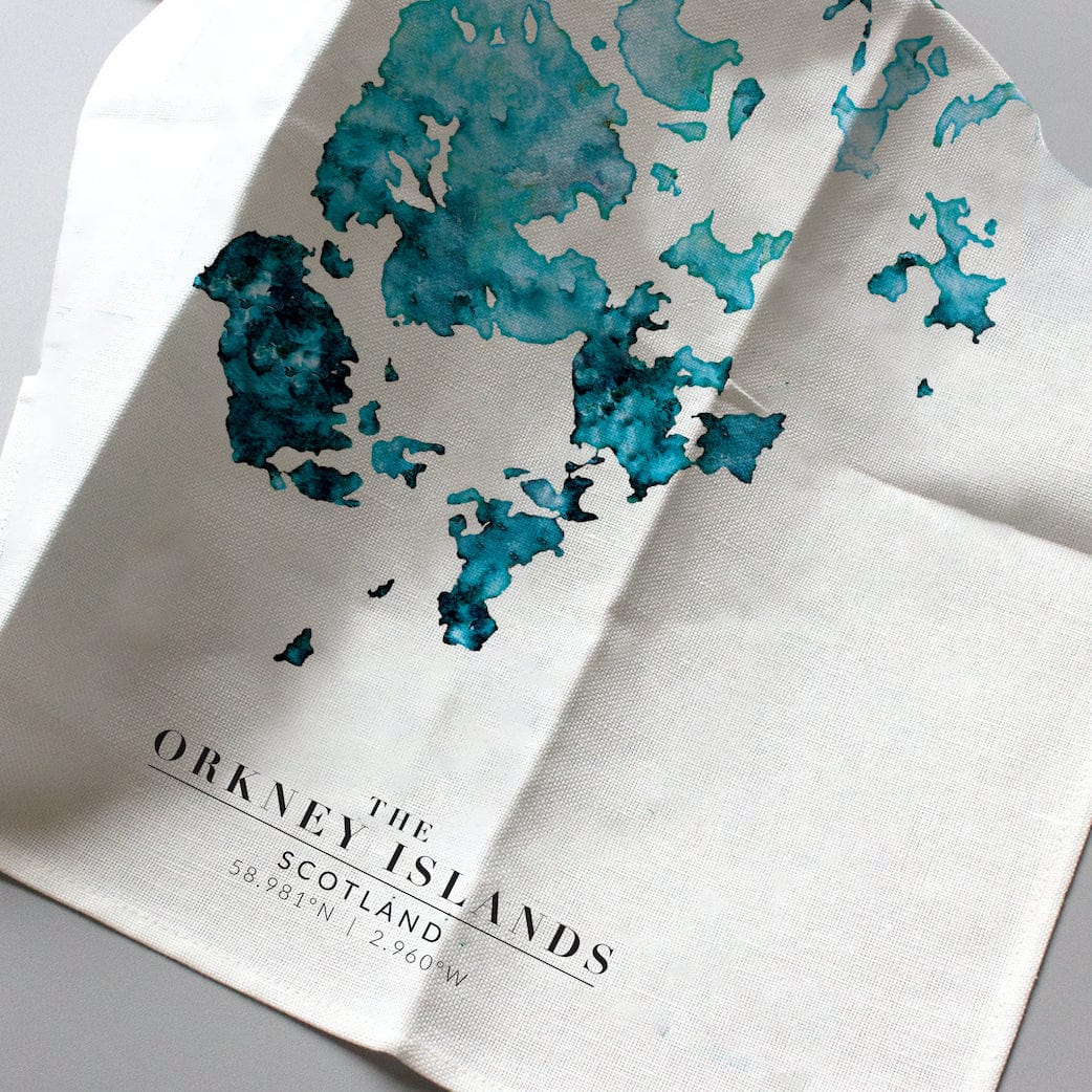 EJayDesign Tea Towel Orkney Organic Cotton Tea Towel