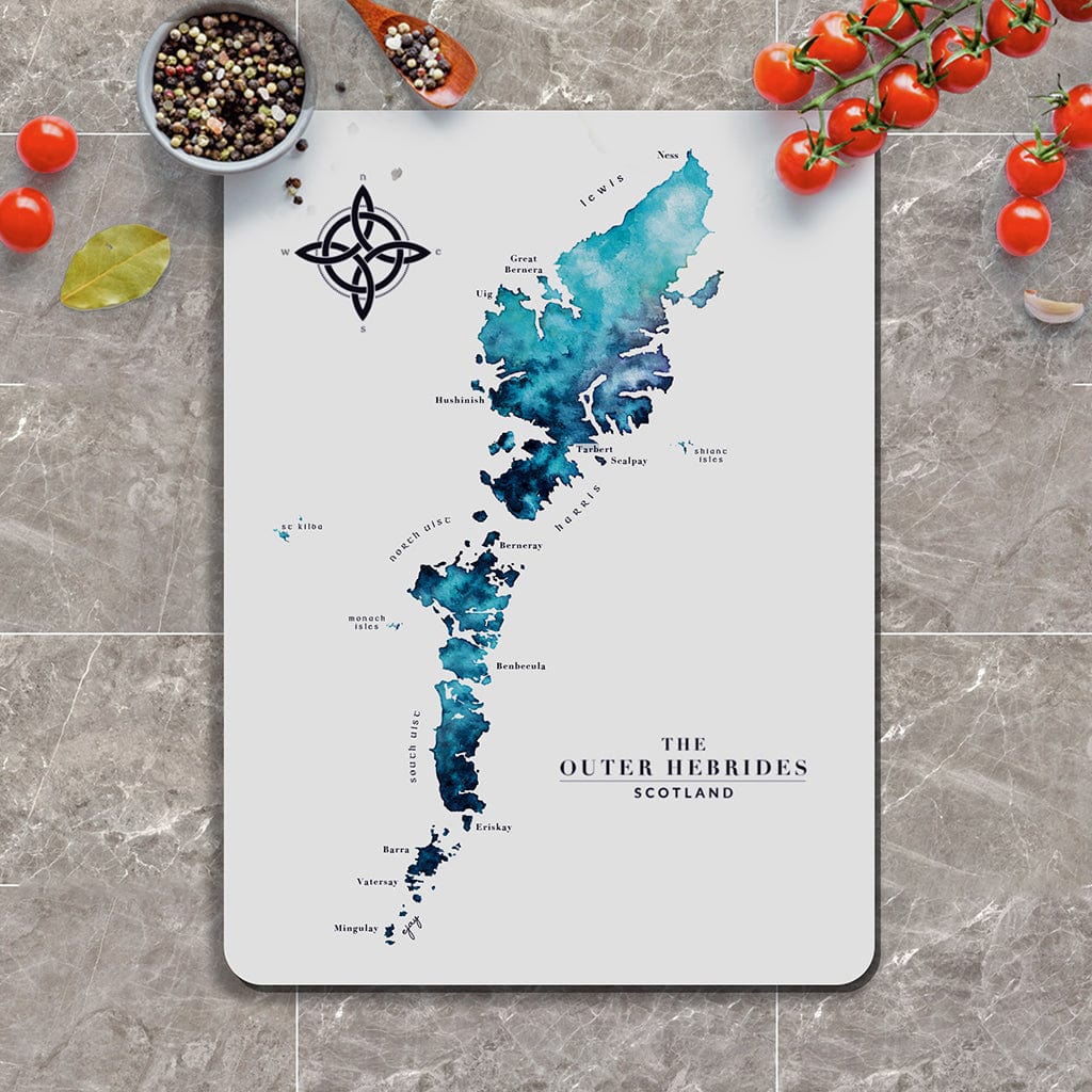 EJayDesign Turquoise Outer Hebrides Glass Worktop Saver