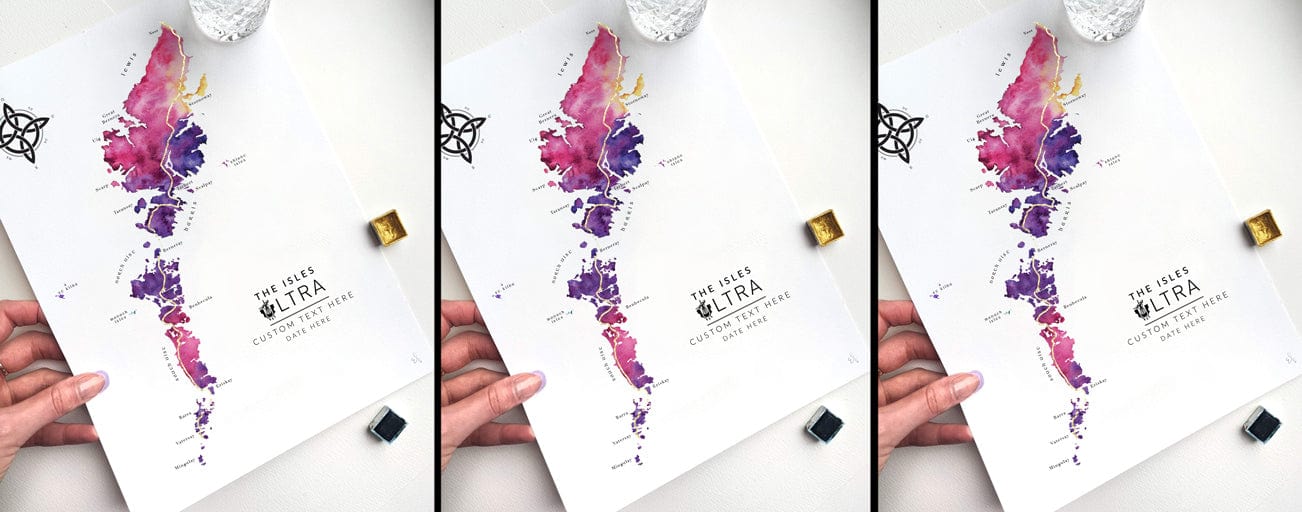 EJayDesign Artwork Outer Hebrides: Isle Ultra - Rat Race Map