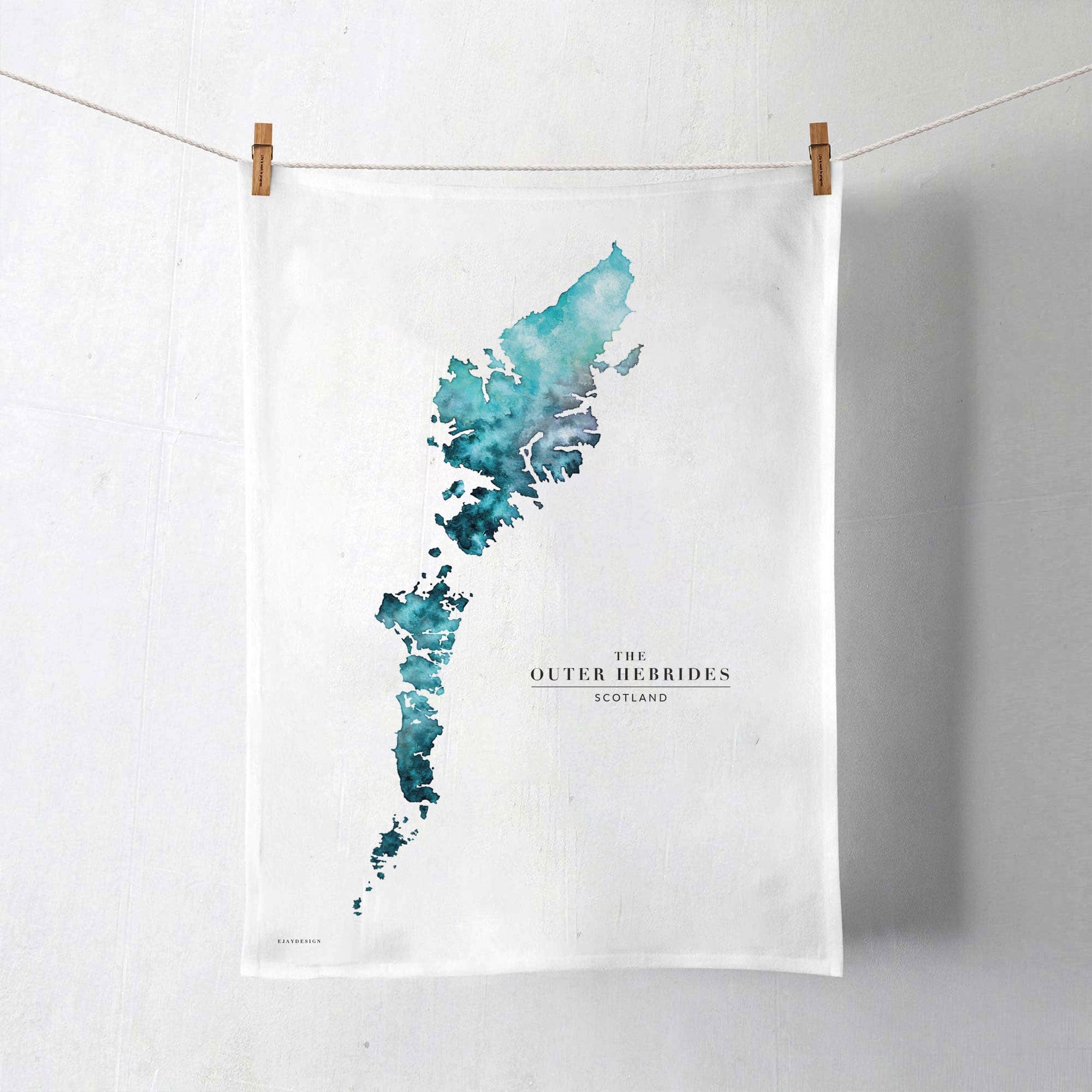 EJayDesign Tea Towel Outer Hebrides Tea Towel