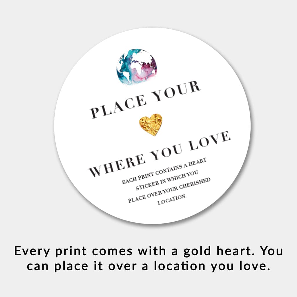 EJayDesign Outer Hebrides Watercolour Map - With Gold Beaches