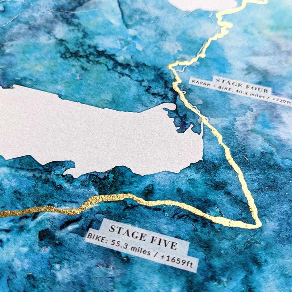 EJayDesign Patagonia: Glacier to Glacier - Rat Race Map