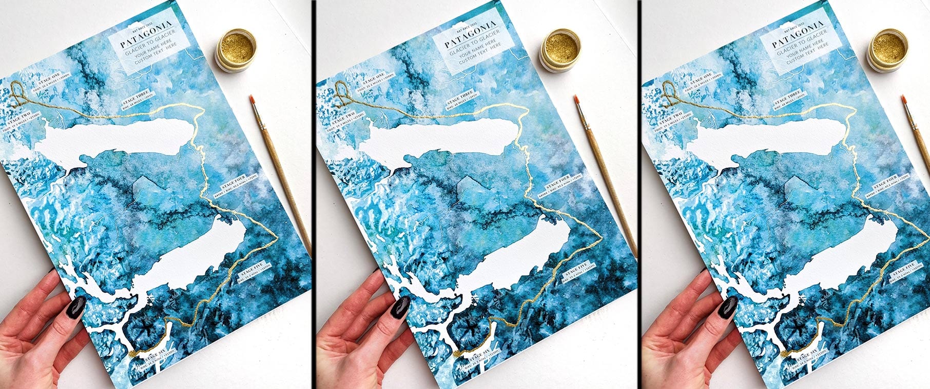 EJayDesign Patagonia: Glacier to Glacier - Rat Race Map