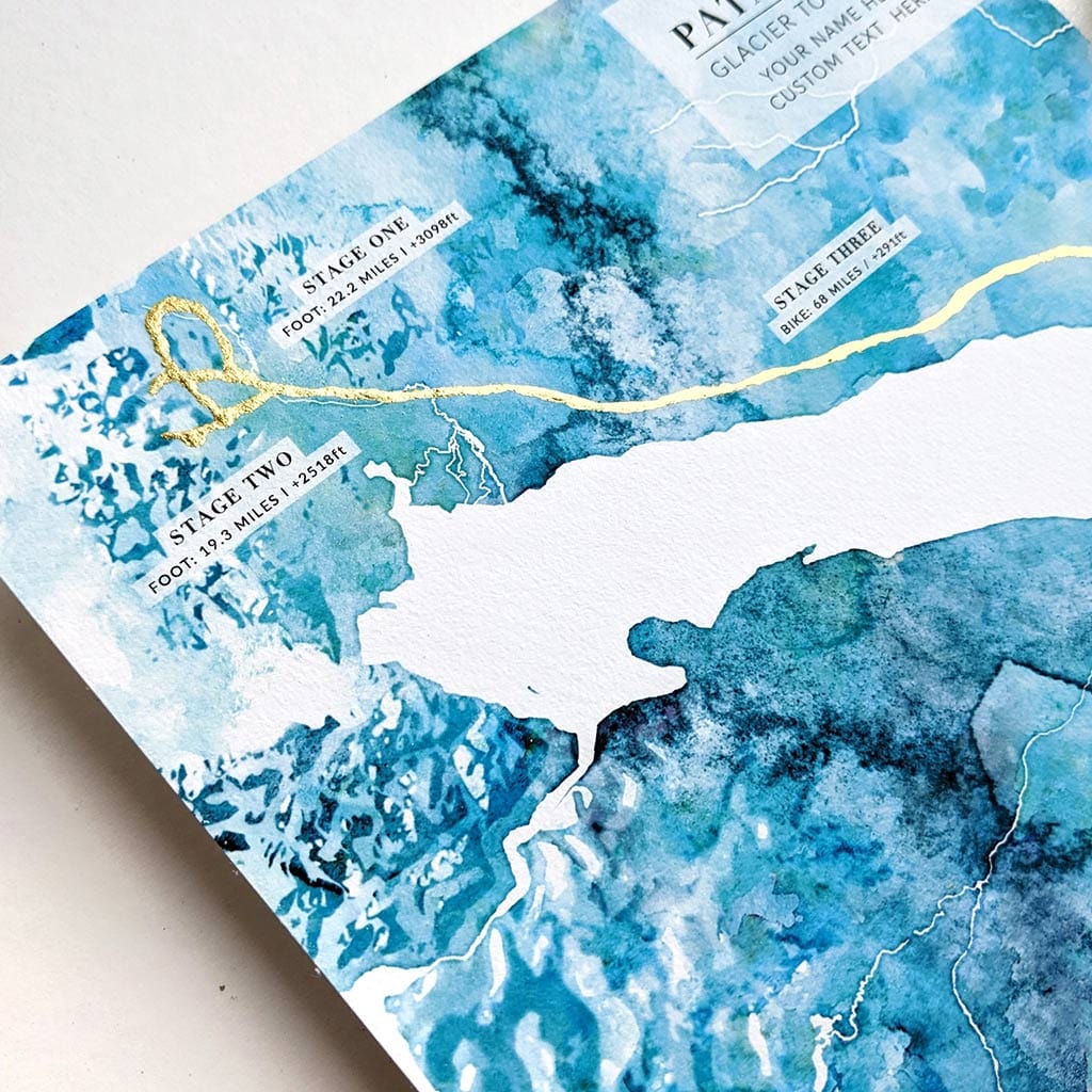 EJayDesign Patagonia: Glacier to Glacier - Rat Race Map