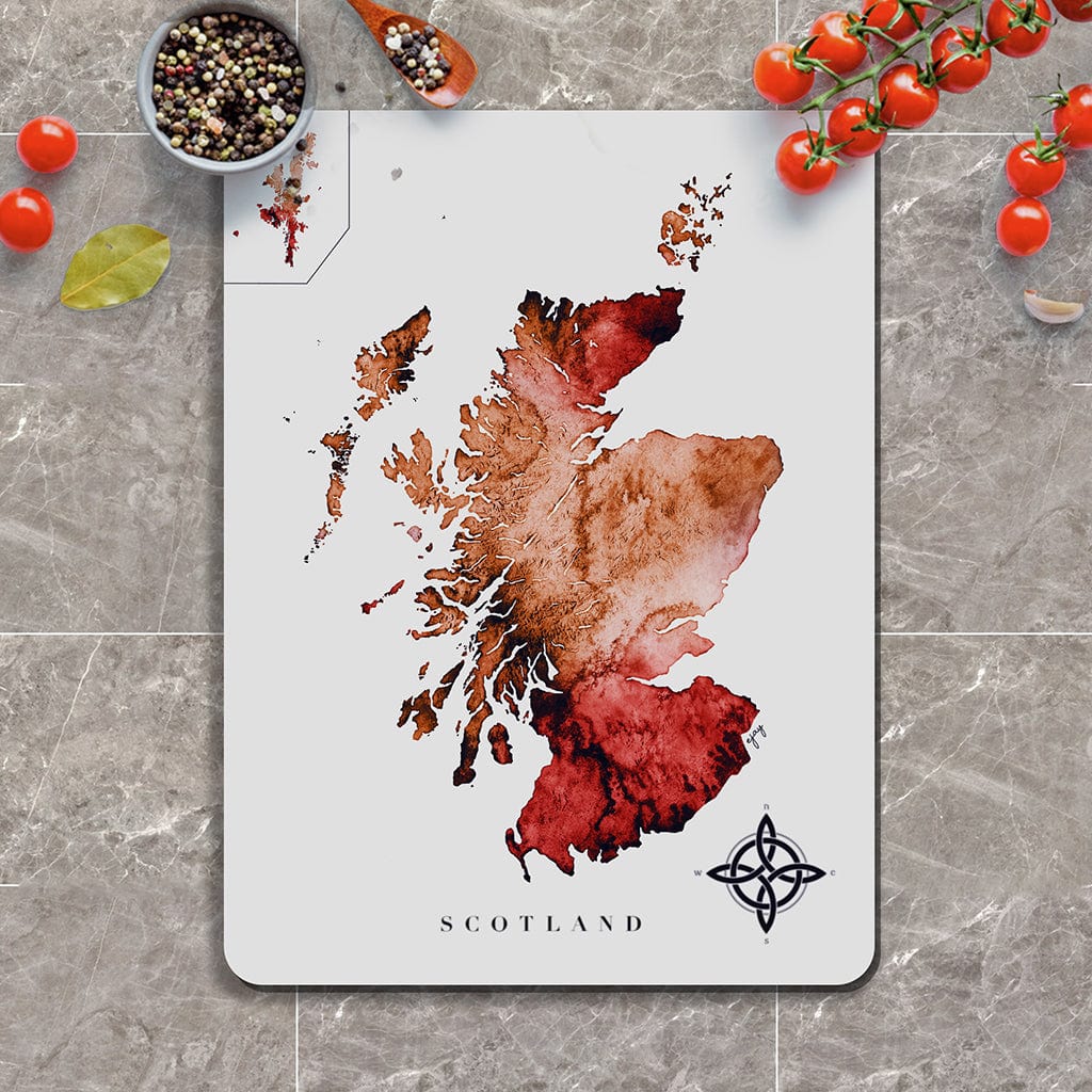 EJayDesign Autumn Orange Scotland Glass Worktop Saver