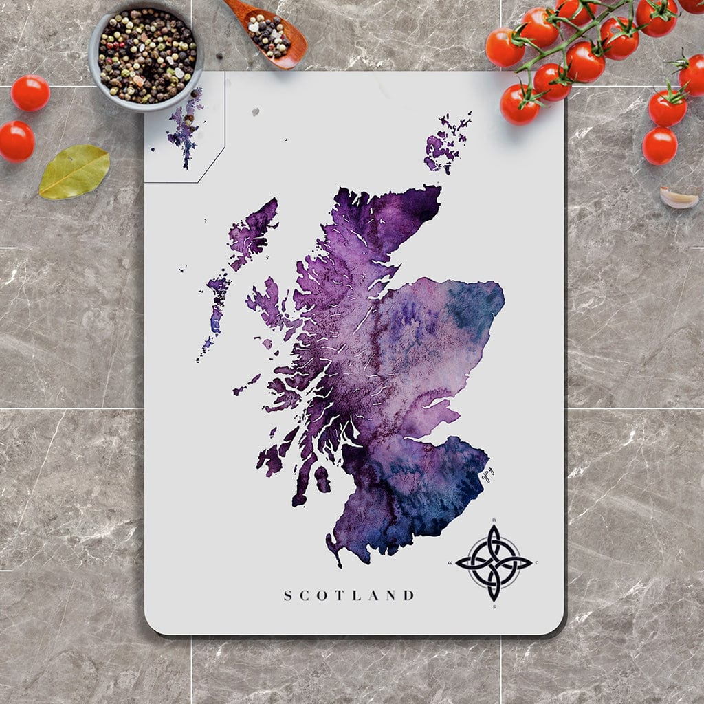 EJayDesign Heather Purple Scotland Glass Worktop Saver