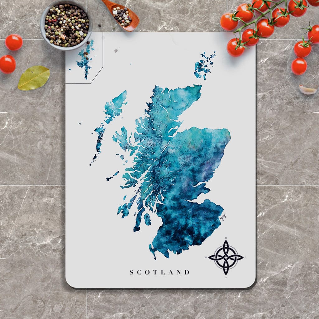 EJayDesign Turquoise Scotland Glass Worktop Saver