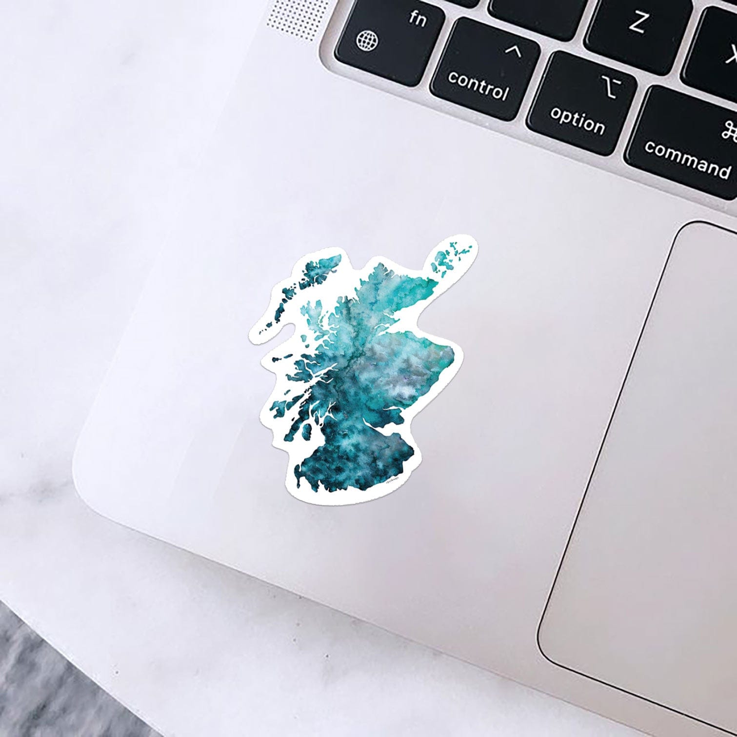 EJayDesign Turquoise Scotland Stickers