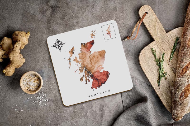 EJayDesign Scotland Table Mat Watercolour Map