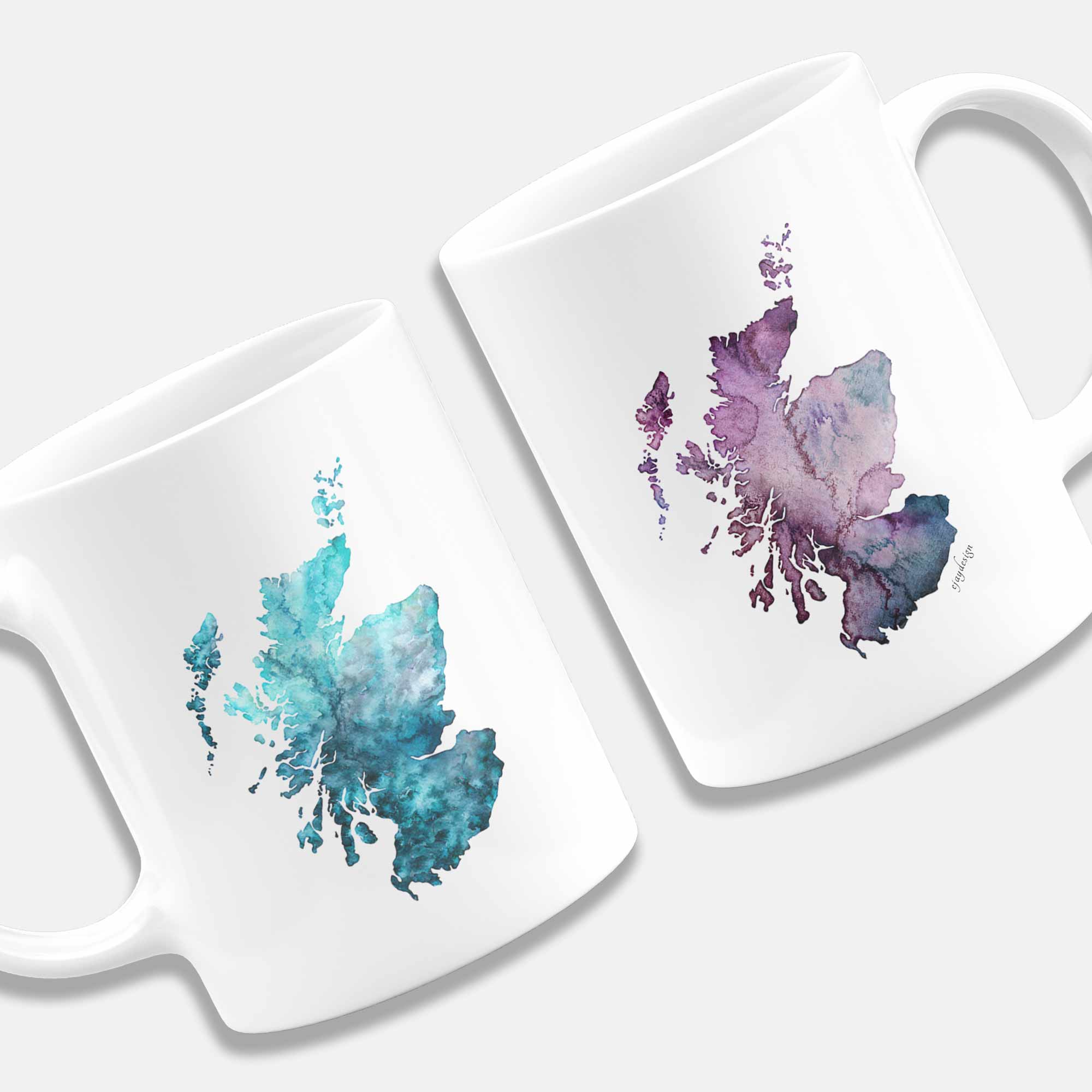 EJayDesign Scotland Watercolour Mug