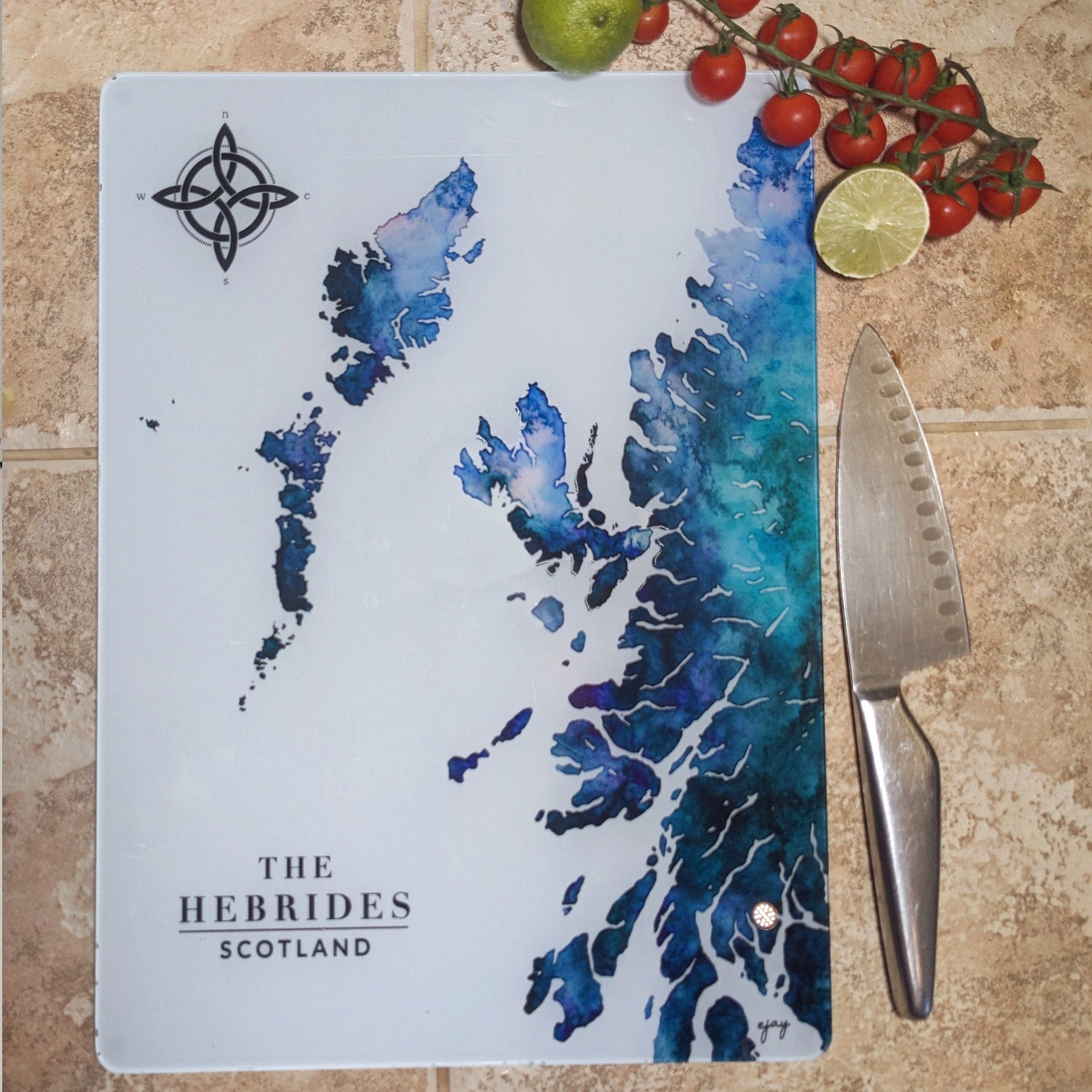 EJayDesign Scottish Hebrides Glass Worktop Saver