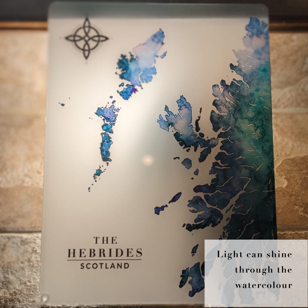 EJayDesign Scottish Hebrides Glass Worktop Saver