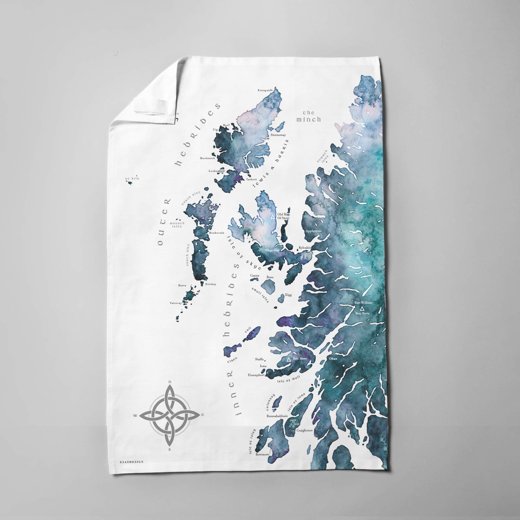 EJayDesign Tea Towel Scottish Hebrides Tea Towel