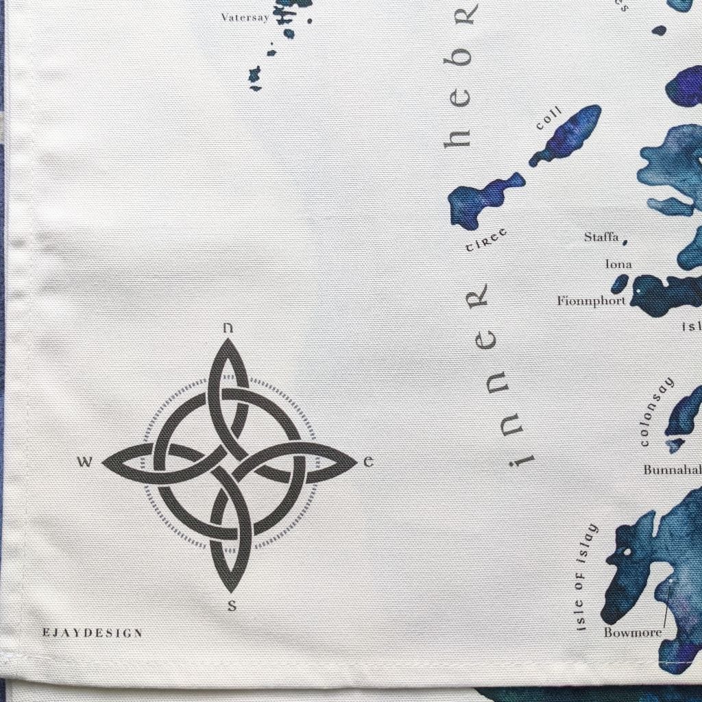 EJayDesign Tea Towel Scottish Hebrides Tea Towel