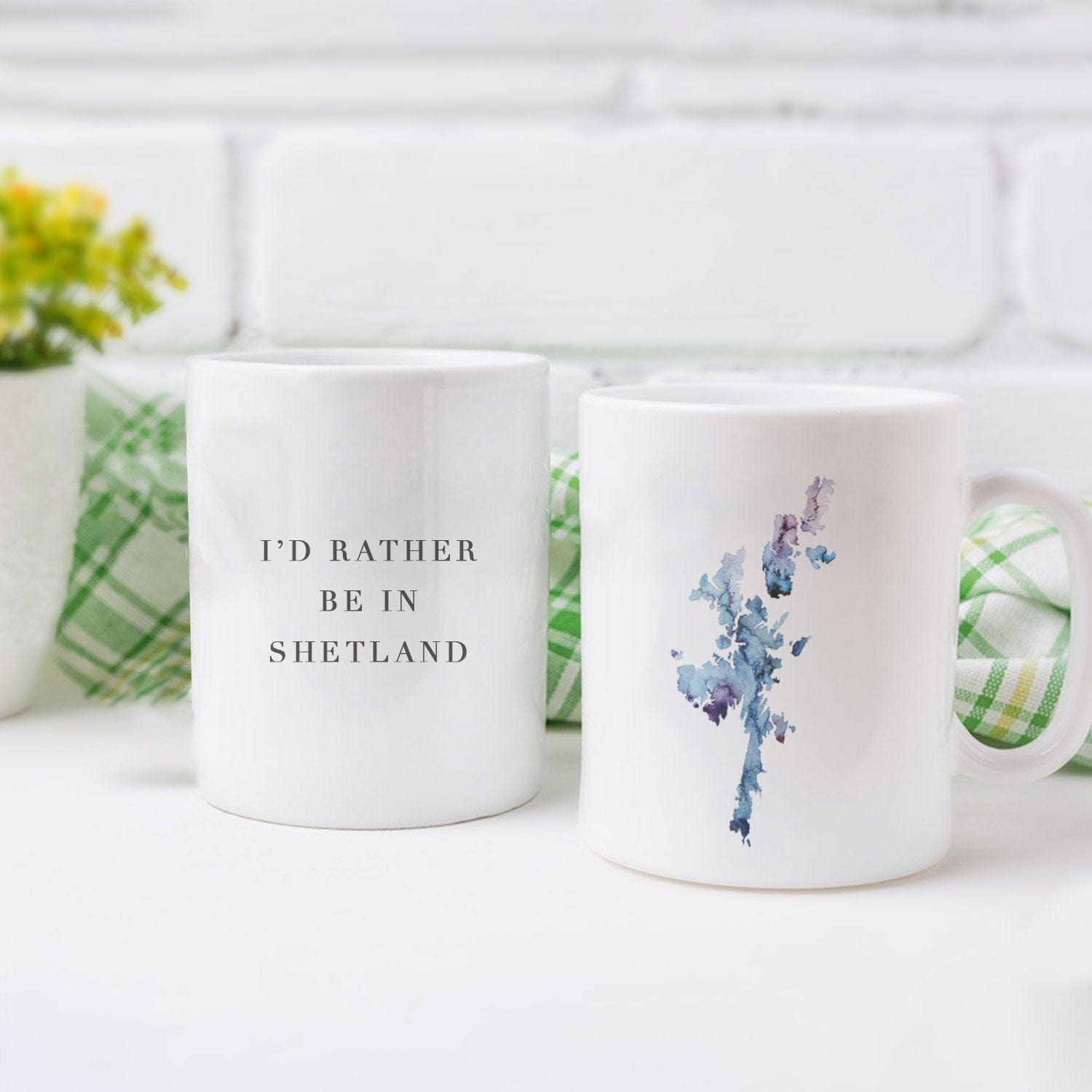 EJayDesign Shetland Custom Watercolour Mug