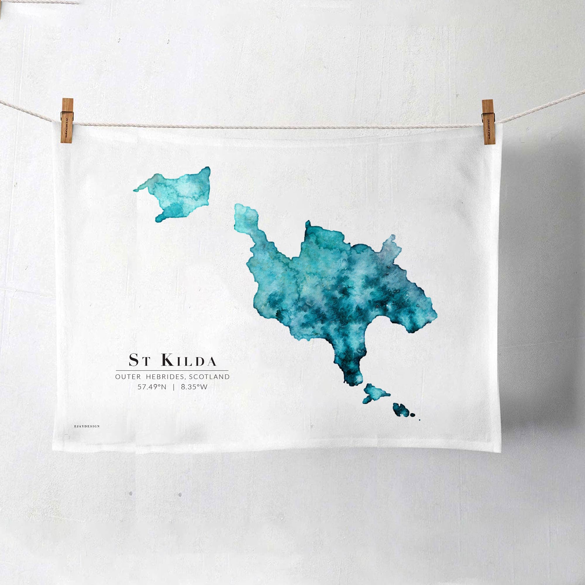 EJayDesign Tea Towel St Kilda Organic Cotton Tea Towel