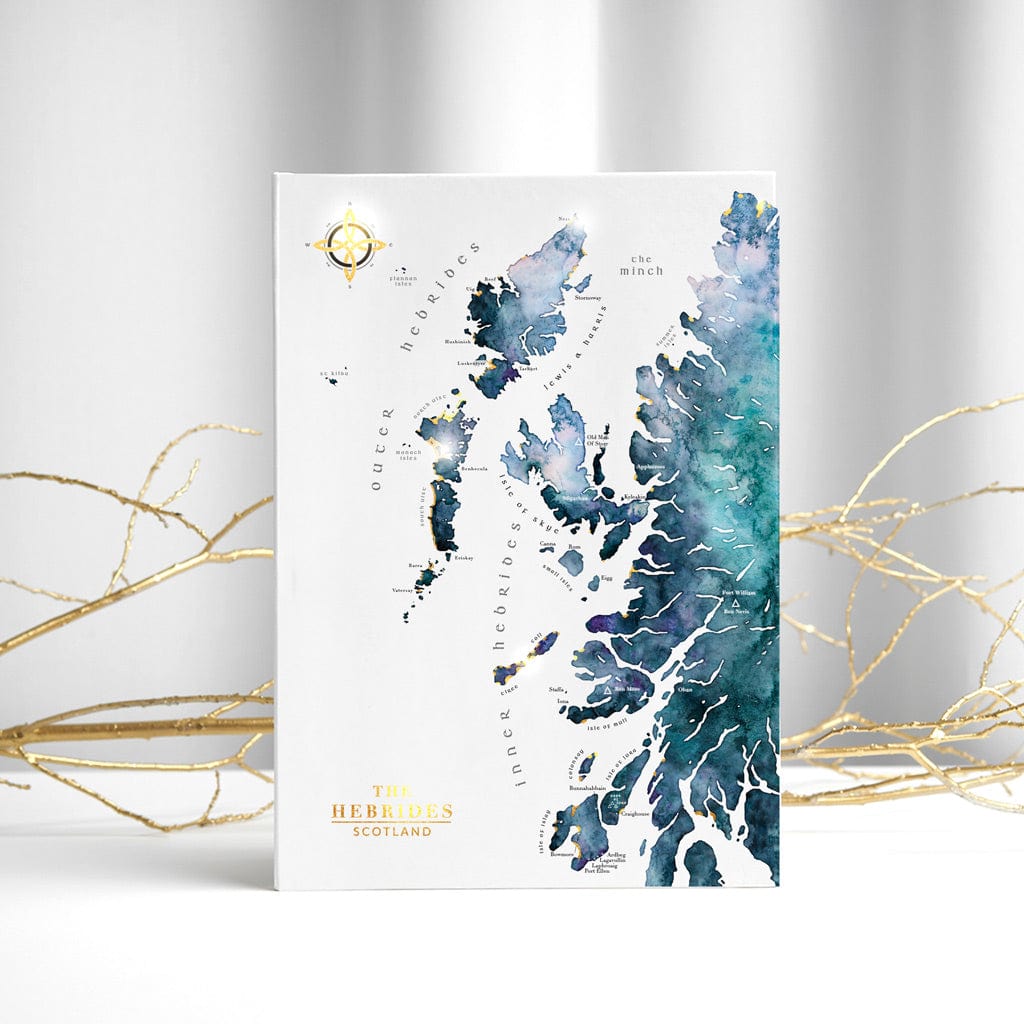 EJayDesign Scottish Prints 'The Scottish Hebrides' - With Gold Beaches