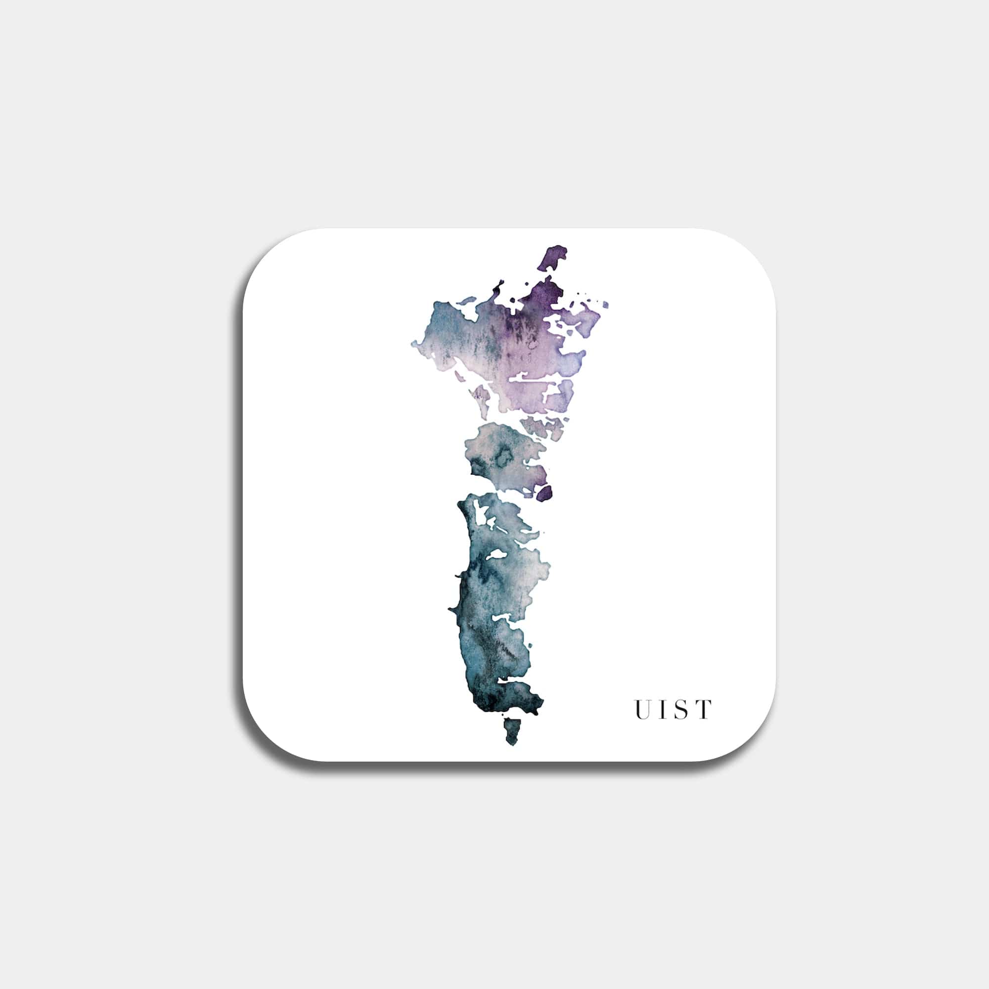 EJayDesign Uist  Coaster Watercolour Map