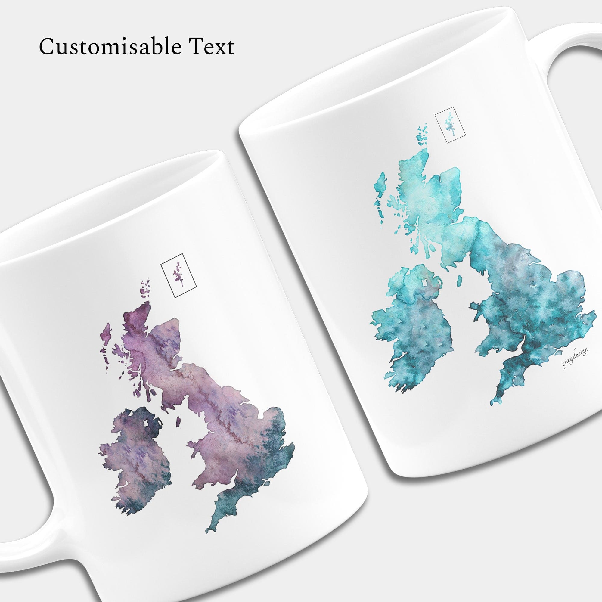 EJayDesign UK Custom Watercolour Mug