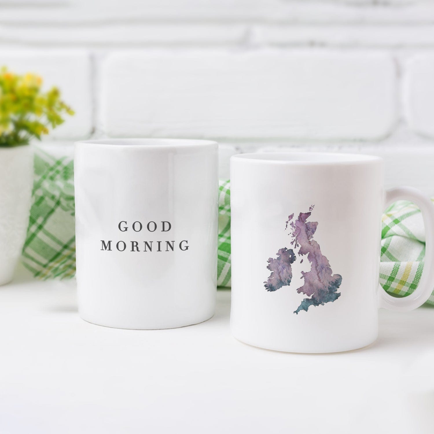 EJayDesign United Kingdom Custom Watercolour Mug