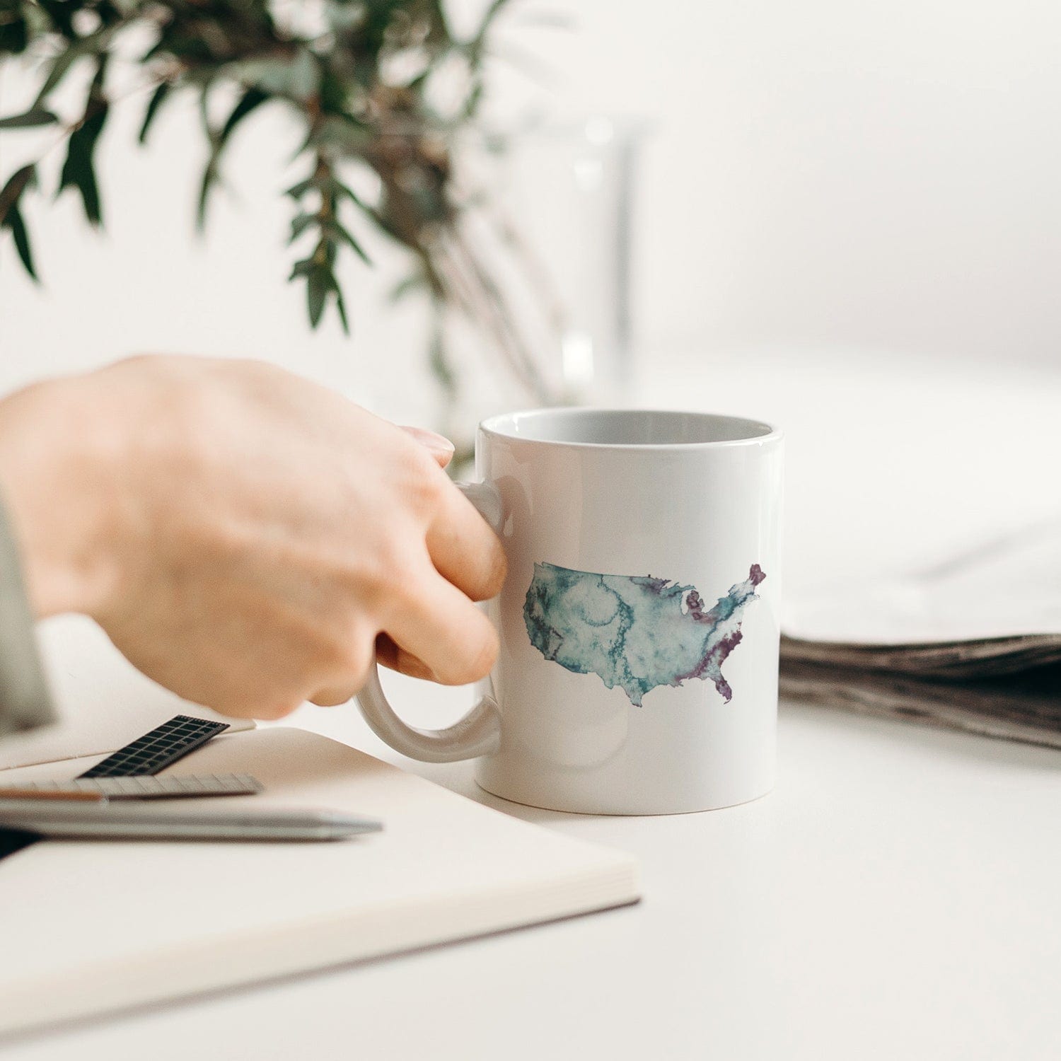 EJayDesign USA Custom Watercolour Mug