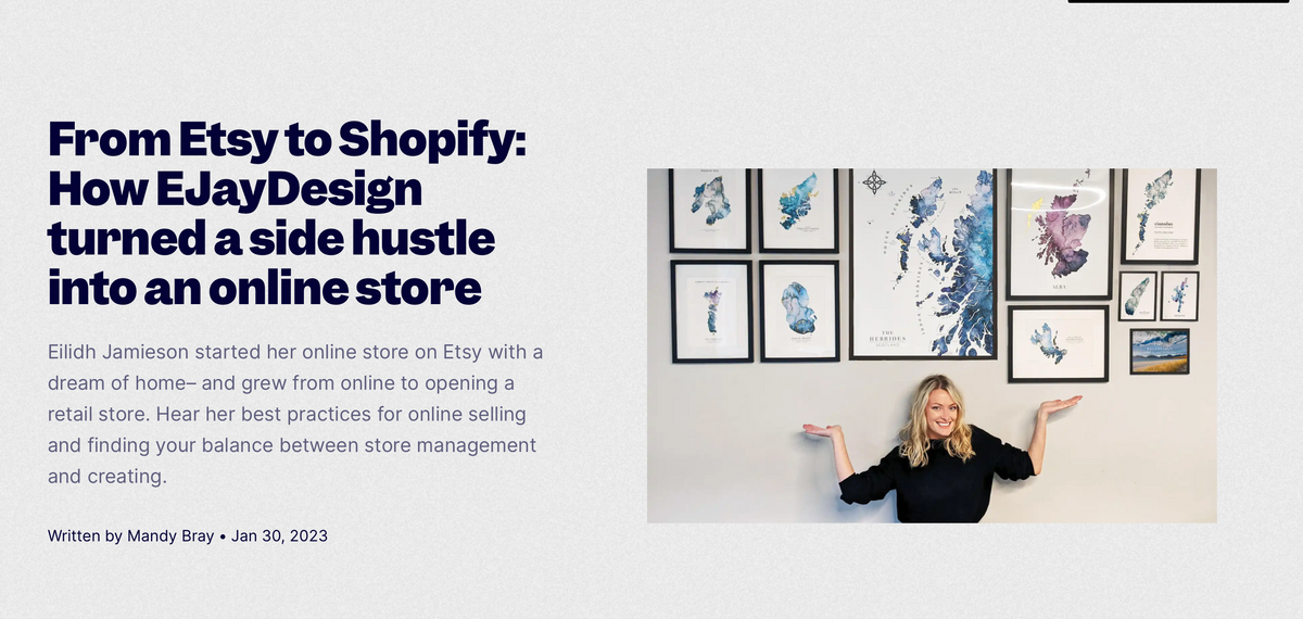 How EJayDesign turned a side hustle into an online store