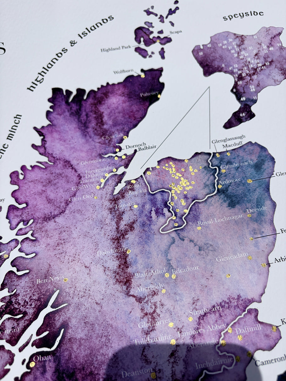 Scottish Whisky Map