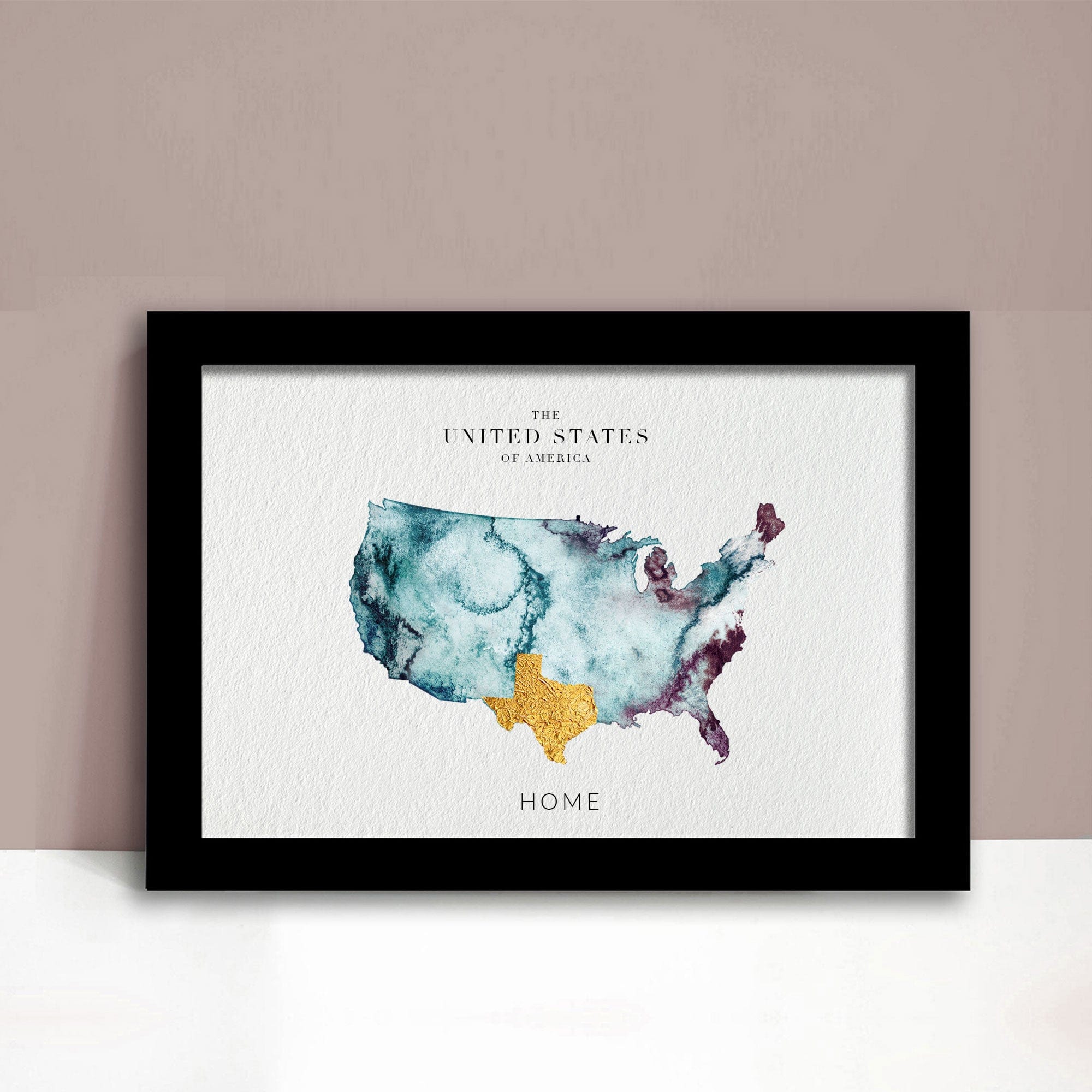 EJayDesign Countries Other America Watercolour Map
