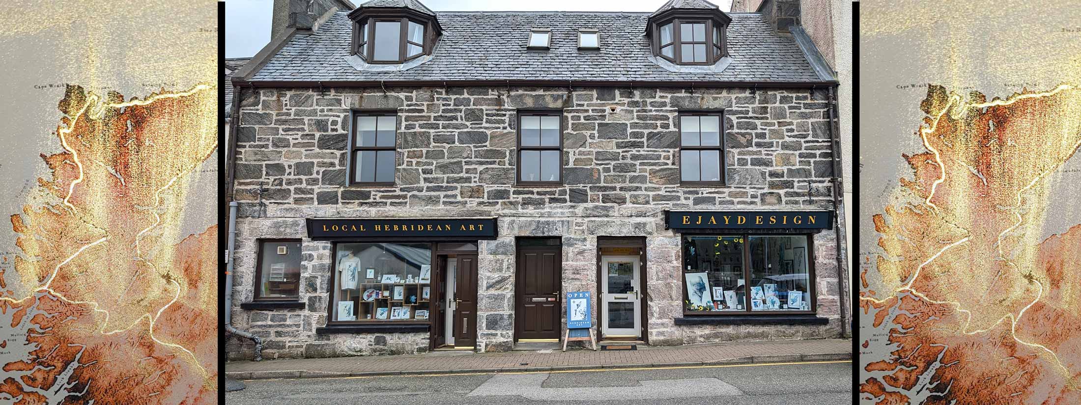 Eilidh Jamieson art gallery, ejaydesign, in Stornoway, outer hebrides