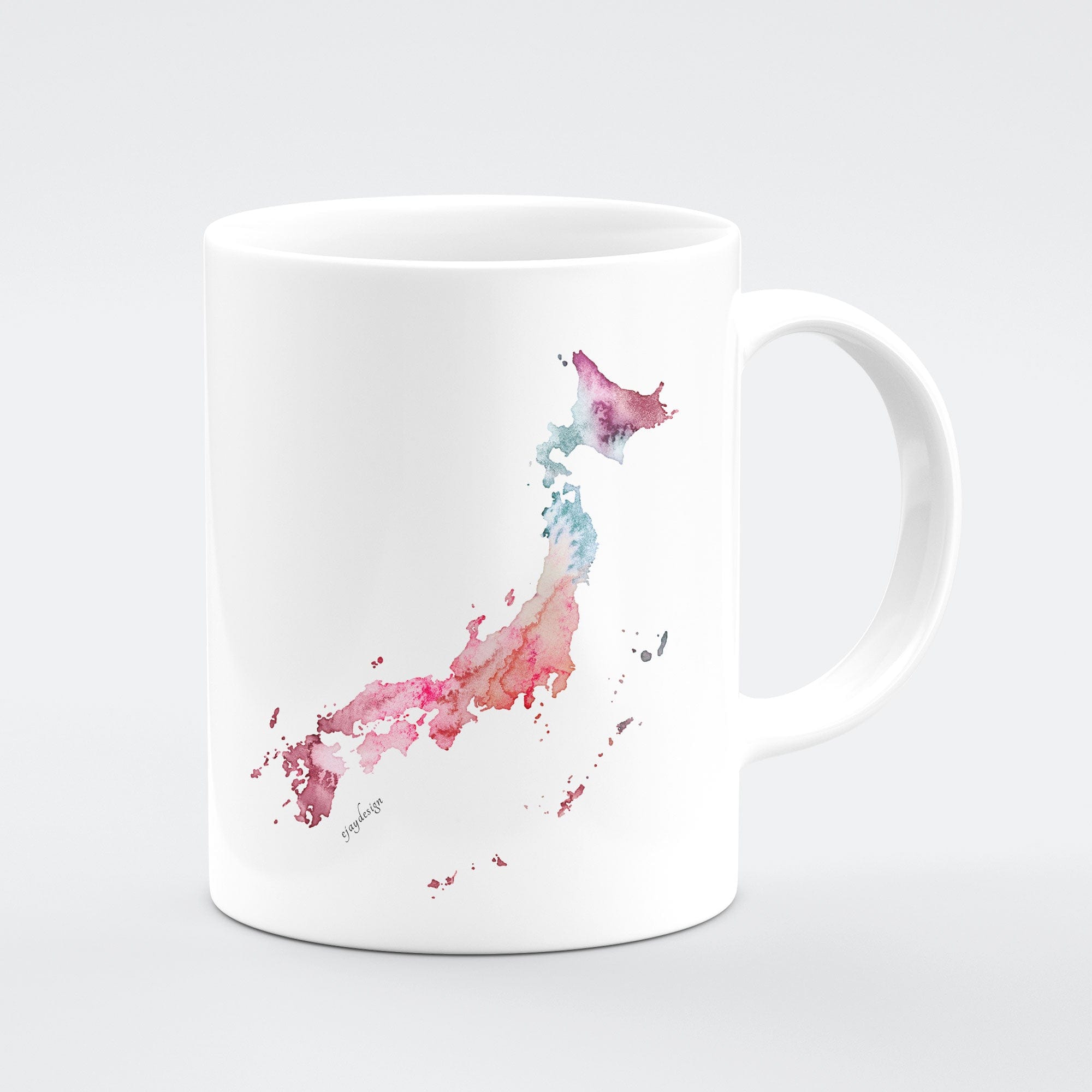EJayDesign Japan Custom Watercolour Mug