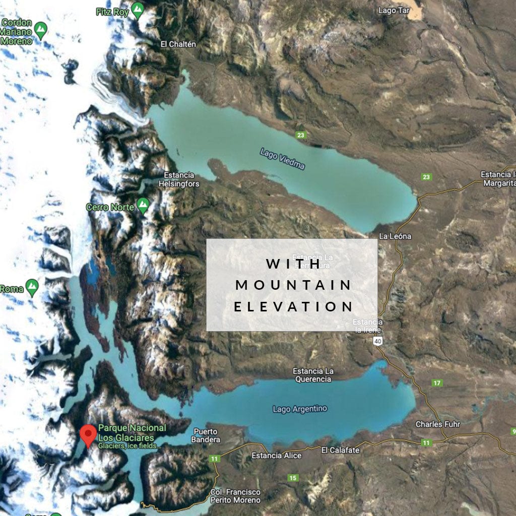 EJayDesign Patagonia: Glacier to Glacier - Rat Race Map