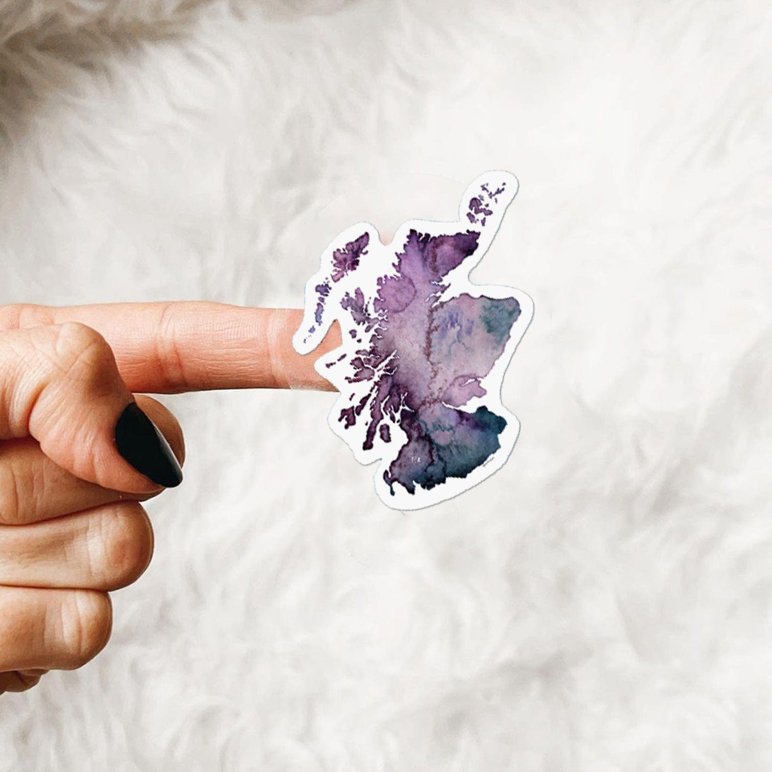 EJayDesign Purple Scotland Stickers