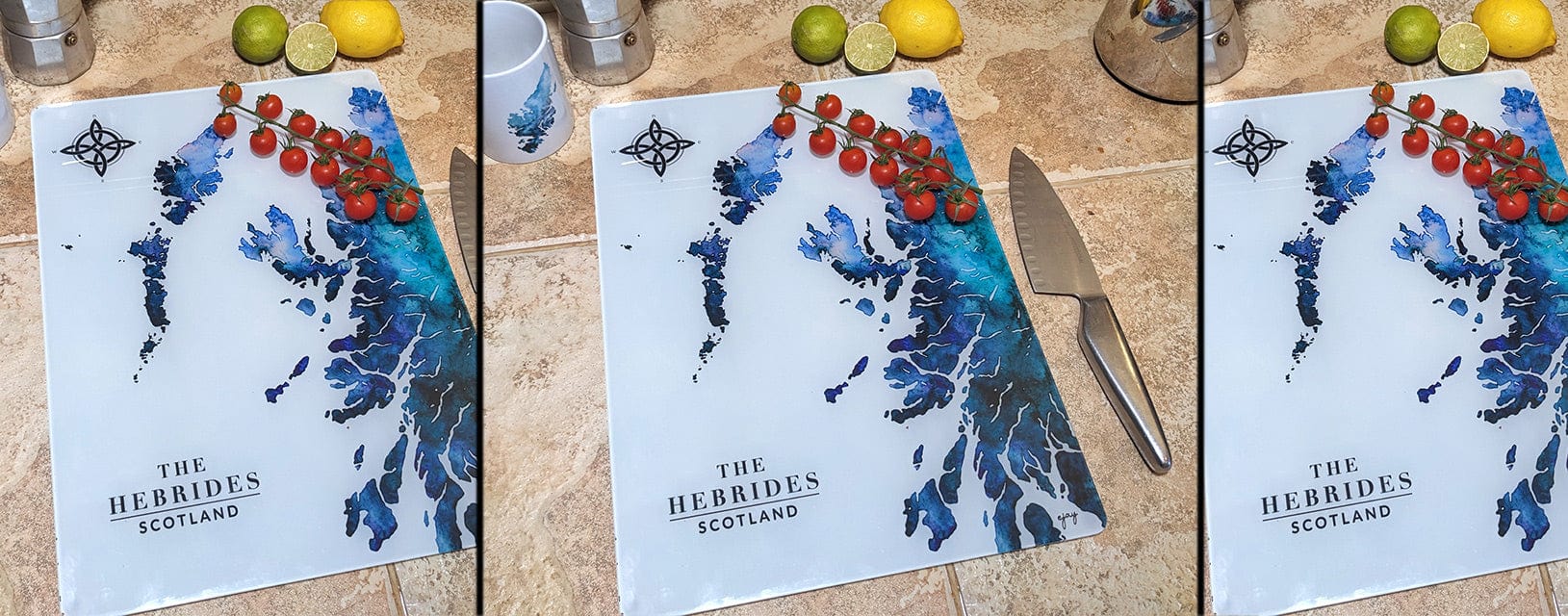 EJayDesign Scottish Hebrides Glass Worktop Saver