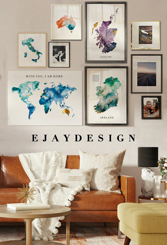 Watercolour Map Illustration